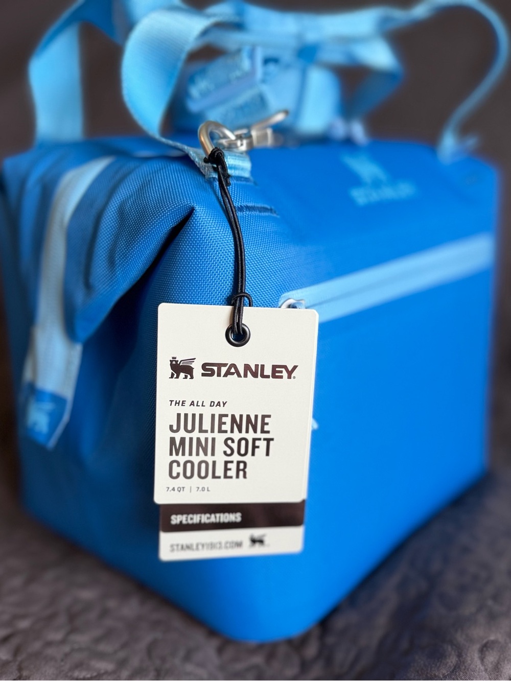 NWT Stanley All Day Julienne Mini Cooler Azure Blue 10 can - Picture 3 of 13
